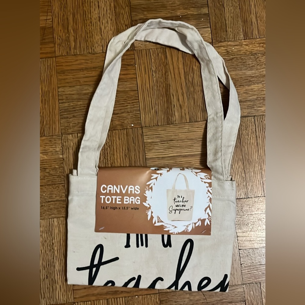 New Teacher Canvas Tote Bag